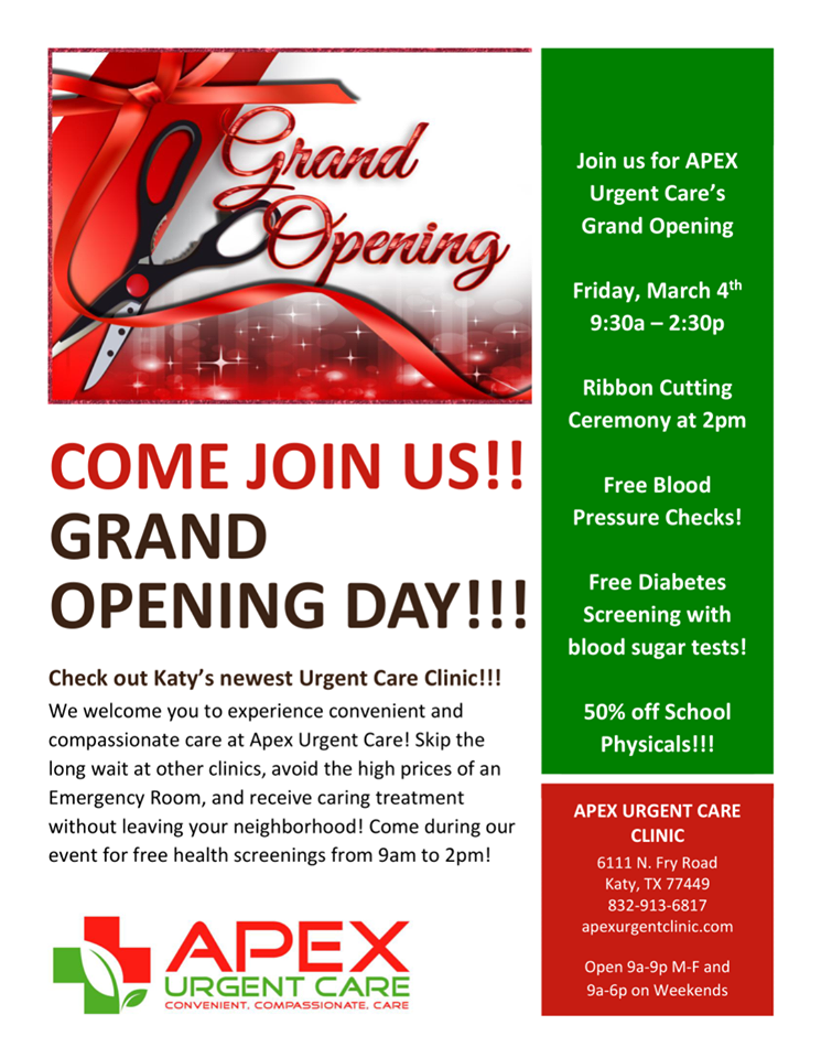 Apex Urgent Care Grand Opening