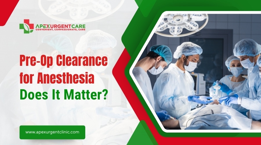 Pre-Op Clearance for Anesthesia