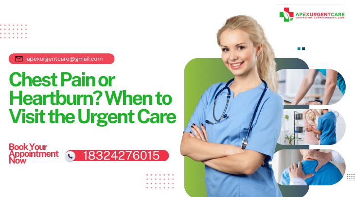 Chest Pain or Heartburn? When to Visit the Urgent Care