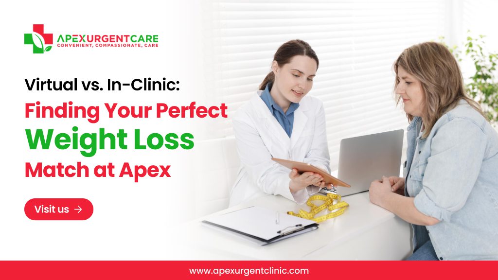 Virtual vs. In-Clinic:  Finding Your Perfect Weight Loss Match at Apex